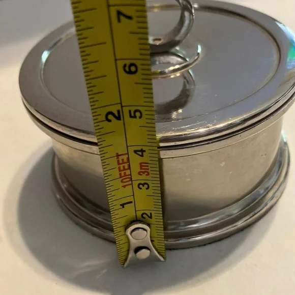 PartyLite Silver Tea Light Candle Holder with Lid - Picture 6 of 6